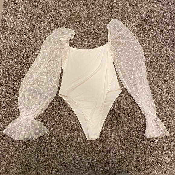 Mesh Sleeve Bodysuit - Picture 2 of 2